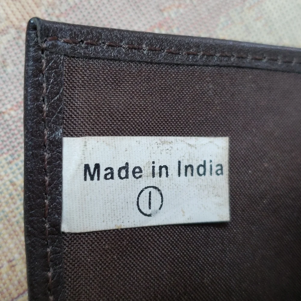 UNISEX Pocket Mates in Dark Brown Pebbled Leather .